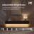 Floating TV Stand Entertainment Center with Led Light, Solid Wood, Fully Assembled-1487310377-1487310375