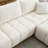 110" Modular Sectional Sofa, L Shape with Extra-large Seat, Pull-line Design, Movable Ottoman, High Density Foam, Free Combination, Sturdy Metal&Wood Frame, Boucle Fabric-758827077