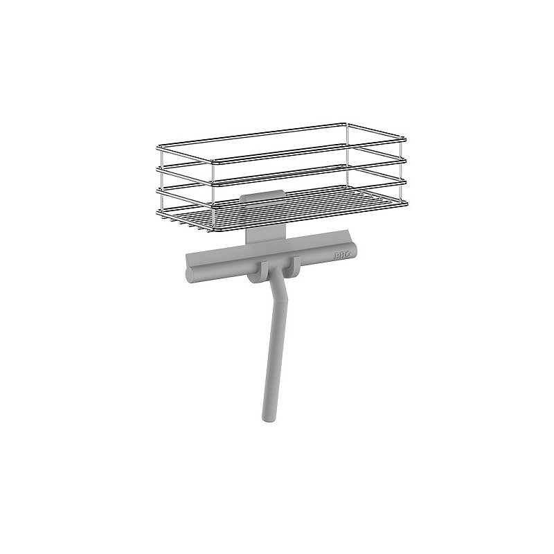 Raclette avec crochet - enduit de silicone gris , gris