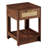 15.75" Rattan End Table With  Drawer, Modern Nightstand, Side Table For Living Room, Bedroom-1092803591