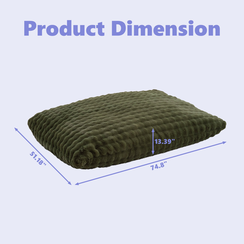 3 In 1 Bean Bag Chair For Adults, Plush Fluffy Bean Bag Couch W/High-Density Memory Foam Filling, Convertible Floor Sofa To Mattress For Dorm, Apartment, Bedroom