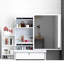 Stylish Vanity Desk With 3 Colour Lighted Mirror - Spacious Storage, White Modern Lights