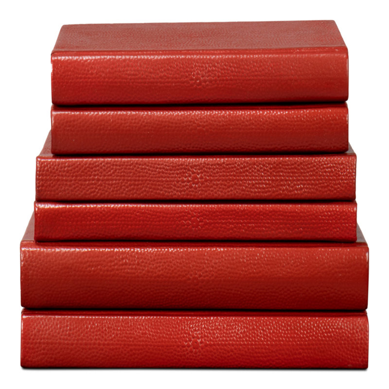 Shagreen Handmade and Media Decorative Book, Red