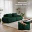 Canapé modulaire contemporain avec revêtement en flanelle, siège profond et design ergonomique incurvé-1114036136