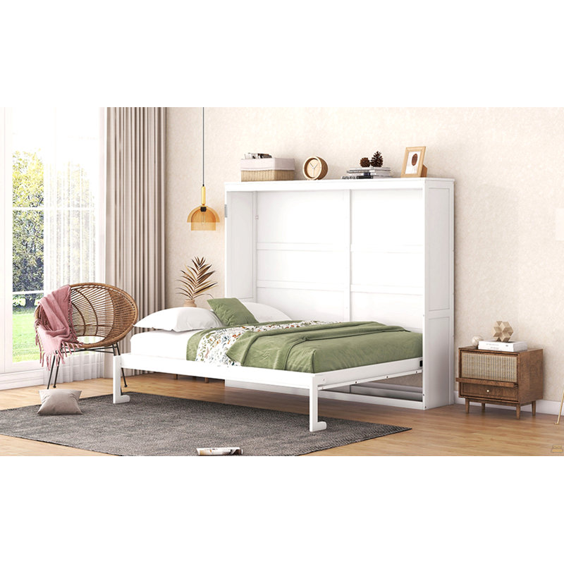 Grand lit escamotable mural, Grand lit, Blanc