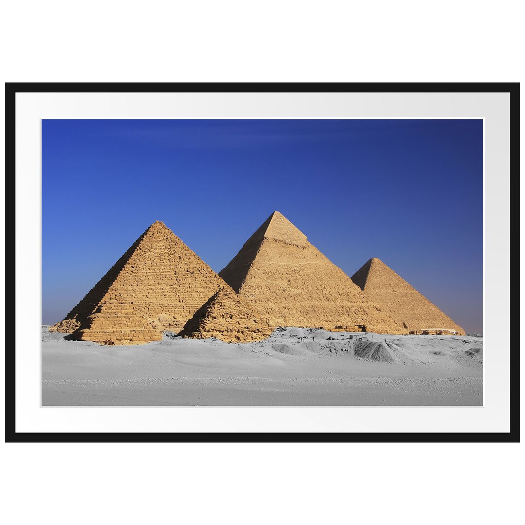 Pyramiden von Gizeh Gerahmte Wand Fotodruck Poster