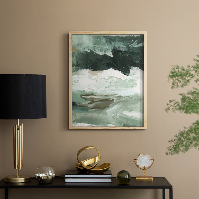 Crashing I Framed Print - Solid Wood, 15" H x 12" W