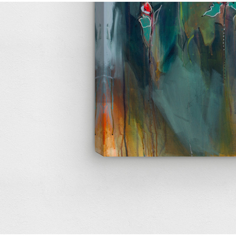 Abstrait Michaela Nesim - impression sur toile tendue, H 15 po x l 10 po, Toile tendue