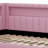 Full Size L-Shaped Daybed With Trundle, LED Lights-680973215