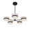 Anel 5 LT Matte Black Chandelier Kalco