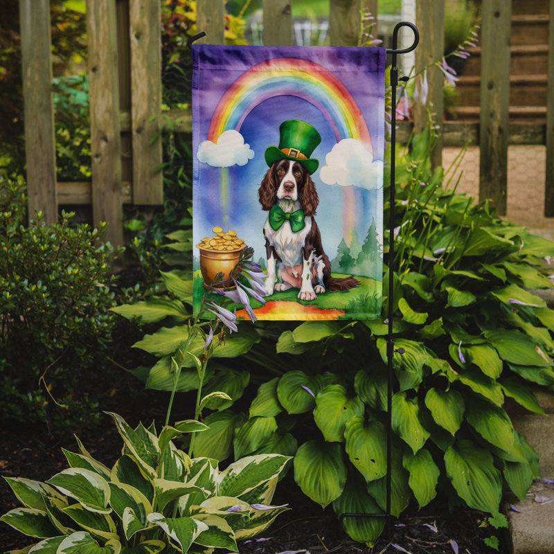 Drapeau de jardin double face en polyester H 15,5 po x l 11,25 po St Patrick's Day