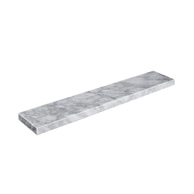 21" x 4" Carrara Marble Side Splash