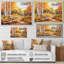 Birch Woods Gilded Pathway II - Imprimé-91498742-91498739