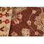 Tapis rouge / ivoire en laine noué à la main de style oriental Silke 8 pi 2 po x 9 pi 7 po Silke