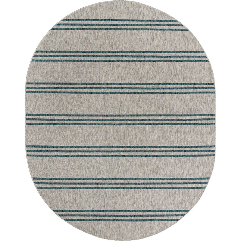 Uniopolis Indoor / Outdoor Rug, Oval 7'10" x 10'