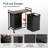 Rolling Laundry Hamper And Waste Basket Set with Handles-1545213512