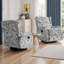Fauteuil inclinable et oscillant rembourré classique-1559355149