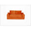 Canapé-lit confortable à assise profonde, petit canapé en velours côtelé moderne pour le salon et la chambre à coucher, coussins réversibles avec coussins, aucun assemblage requis-2140387740