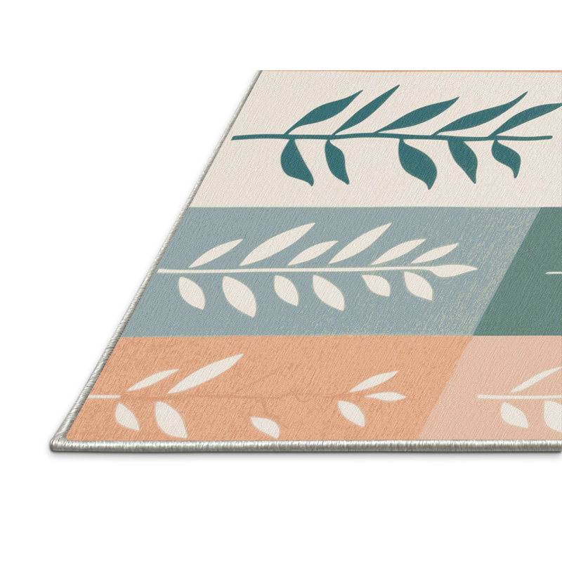 Tapis mosaïque forêt, Rectangulaire 2 pi x 3 pi