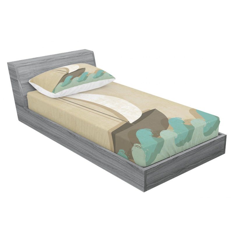 Microfiber Sheet Set, Twin Sheet Set with Fitted Sheet