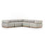 Roma Outdoor 5Pc Sectional-Hayes Cream-2092160767