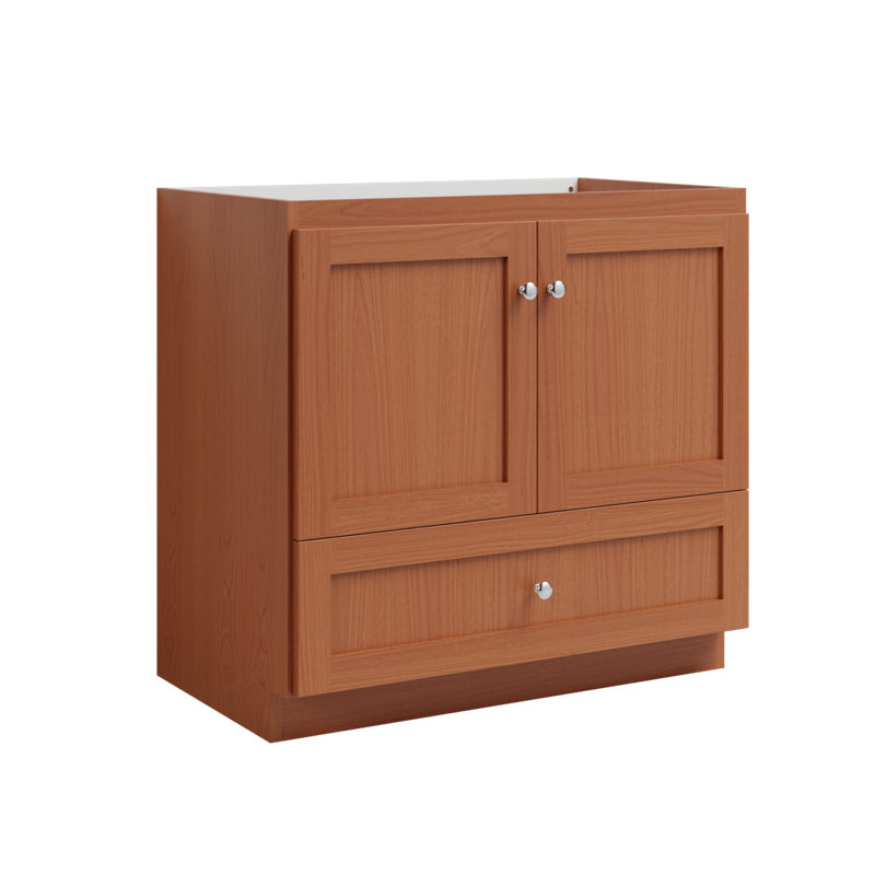 Armoire de salle de bain Shaker l 36 po x P 21 po x H 34,5 po Shader, Aulne moyen