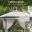 Milanna 3m x 4m Metal Patio Gazebo