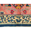 Tapis art déco rose antique