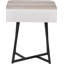 Angeliah 50cm W Metal Bedside Table-111122263