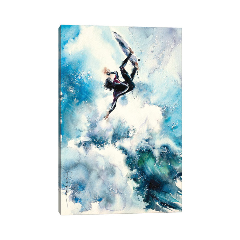 Paradise Surf 1 Piece Wrapped Canvas Wall Art