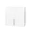 Armoire de rangement murale empilable, blanc
