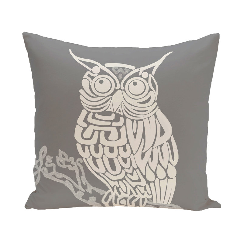 Reversible Throw Pillow, 20"x20", Grey