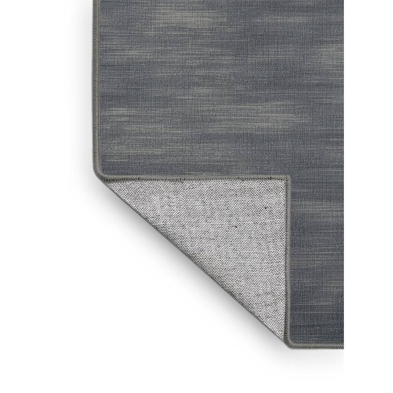 Machine Washable Solid Gray Area Rug, Rectangle 2' x 3'