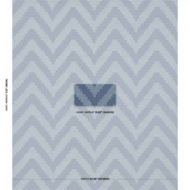 Mélange de coton Verne, Indigo