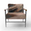 Fauteuil d'appoint rembourré abstrait Rosegold And Pink Forms In Contemporary II-2007272585