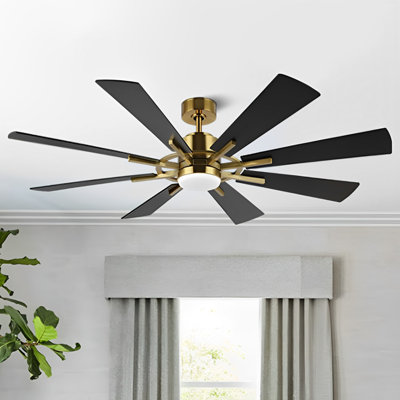 Avgoustinos DC Ceiling Fan with LED Light and Remote