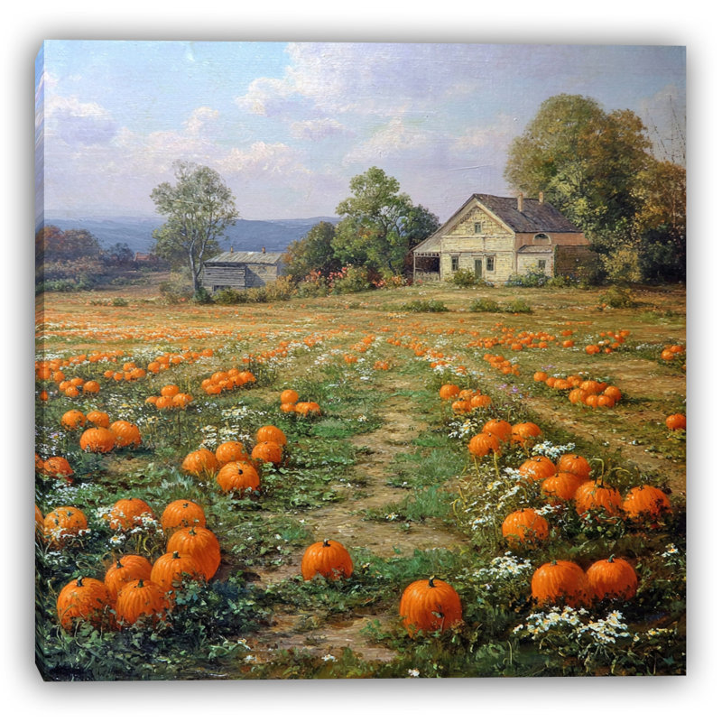 Art champêtre sur toile champêtre, H 40 po x l 40 po