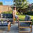  5 Pieces Aluminum Patio Furniture Set With Fire Pit Table, Oversized Seat With Hight Back Outdoor Conversation Sets-1559032219
