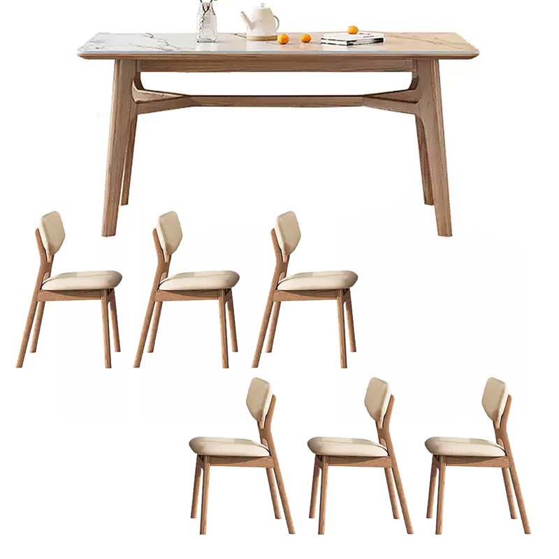 Simple petite table de salle à manger japonaise, H 29,53 po x L 55,12 po x l 31,5 po