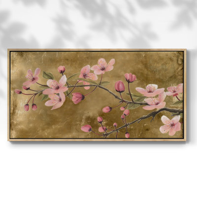 «Branch Blossoms I», toile tendue avec châssis encadré, prête à être accrochée