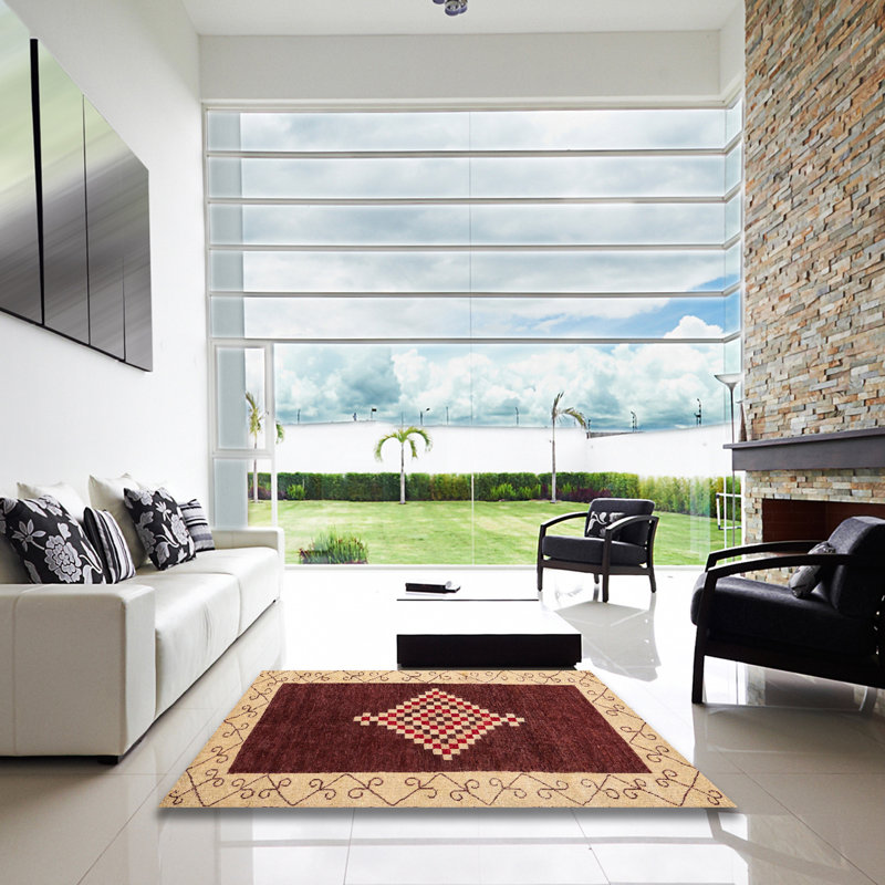 Abstract Indoor Rug, Square 3'