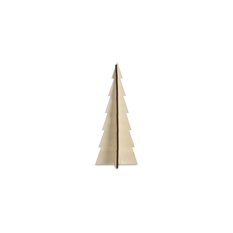 Tannenbaum Tabletop Tree, 6" H x 2.1" W x 2.1" D, Natural