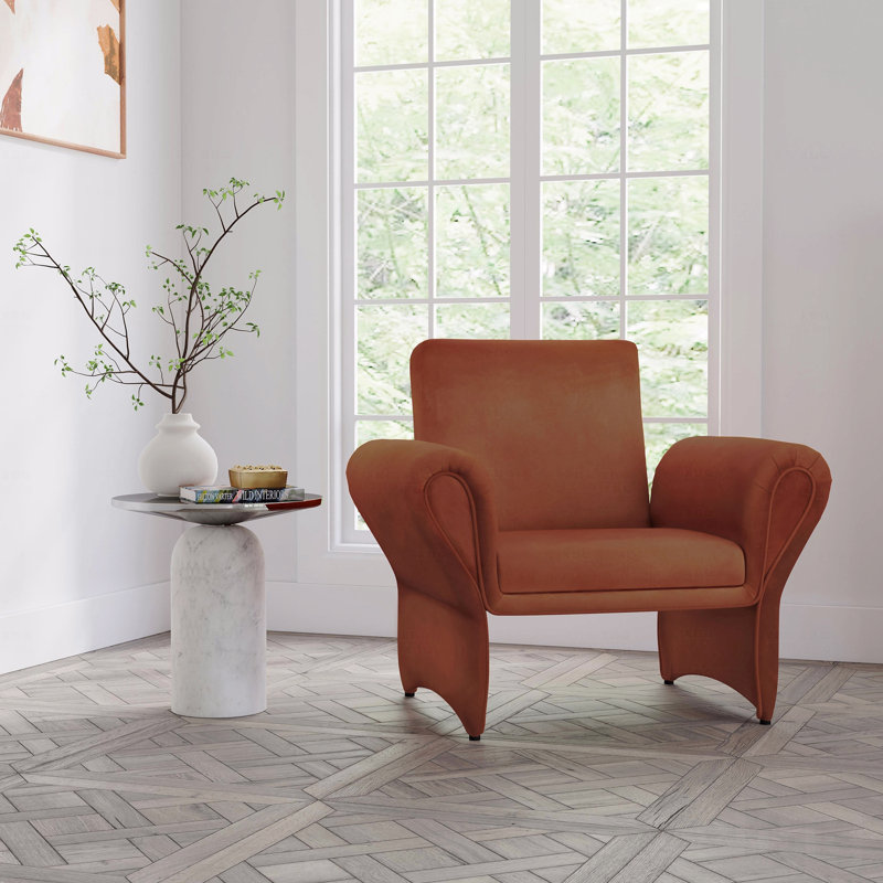 Fauteuil d'appoint rembourré en tissu
