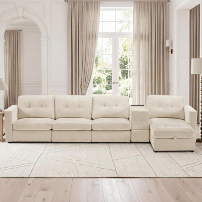 L Shaped Sectional Sofa 4 Seater