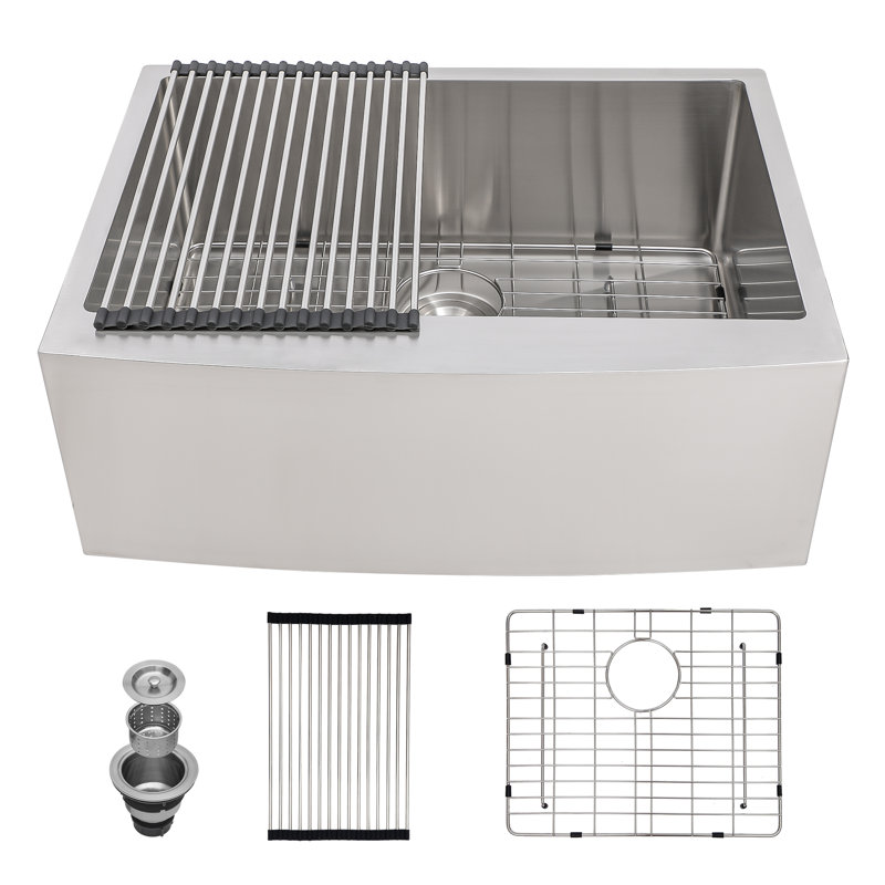 Évier de cuisine à tablier frontal L 27 po x l 21 po