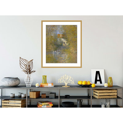 «The Geese» par Claude Monet, impression giclée sur cadre