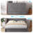 Murphy Bed Queen with Large Storage Drawer & USB Charging, Grey-997458258