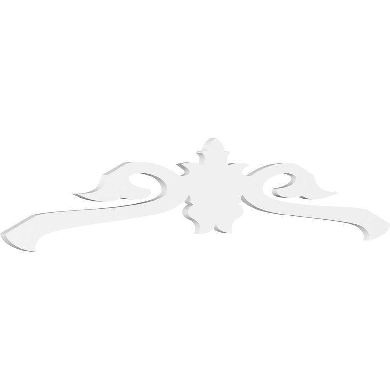 Florence Signature Urethane Gable Pediment, Primed Tan, 15"H x 72"W, 5/12