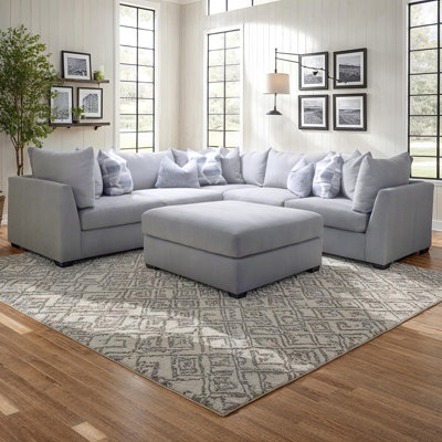 Ricardo 5 Piece Modular with Cocktail Ottoman