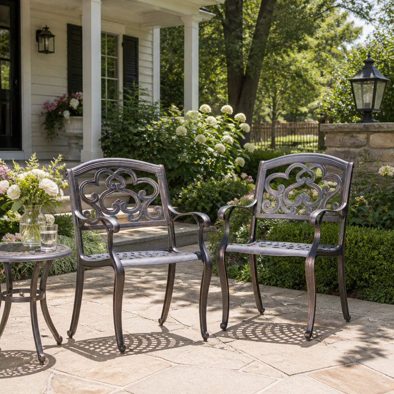 Chaises de jardin, ensemble de 2